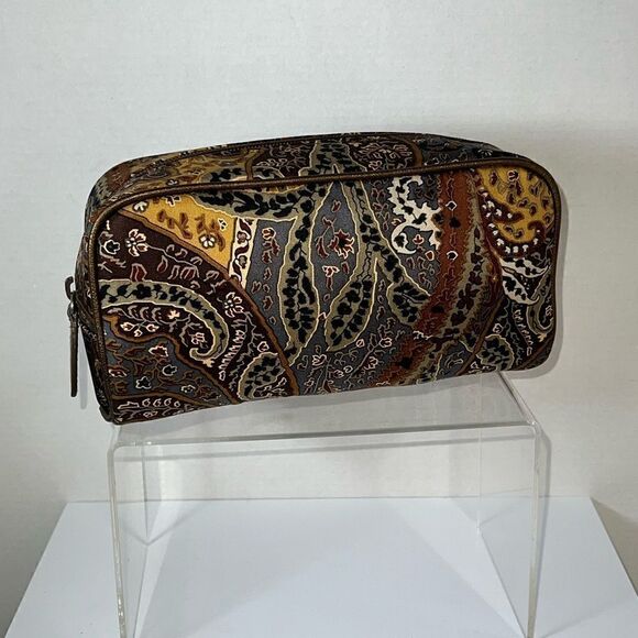 NWT ECHO Paisley Cosmetic Bag - Picture 1 of 8